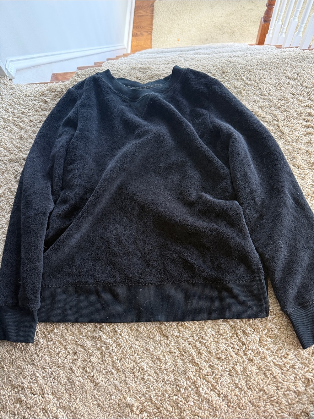 Women’s Black Crewneck Sweater Sleepwear